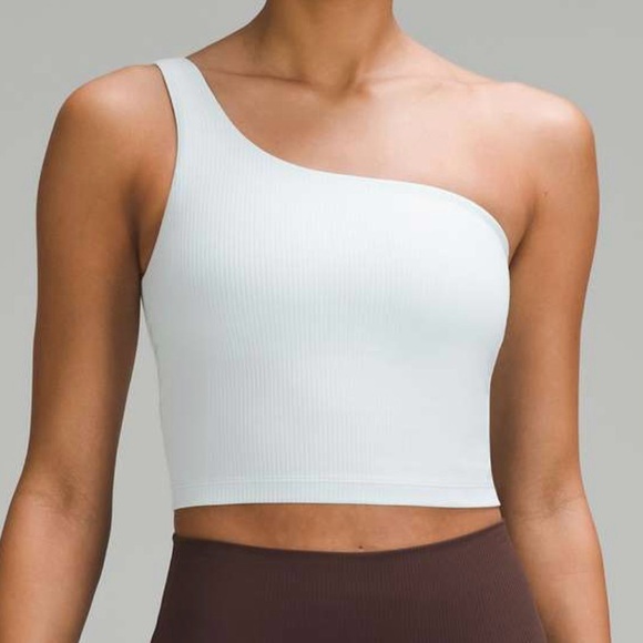 lululemon athletica Tops - Lululemon Ribbed Nulu Asymmetrical Yoga Tank Top
